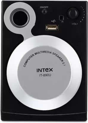 Intex IT 890 16 W Portable Laptop/Desktop Speaker (Black-Grey, 2.1 Channel) Intex IT 890 16 W Portable Laptop/Desktop Speaker (Black-Grey, 2.1 Channel)